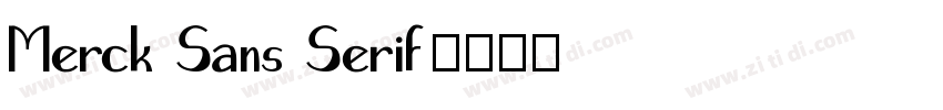 Merck Sans Serif字体转换